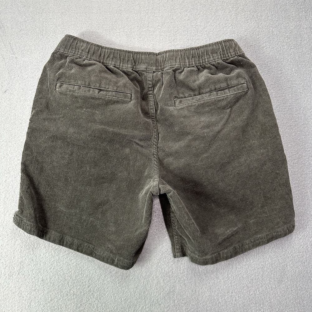 Katin Shorts Mens Sm Gray Corduroy Drawstring Elastic Waist Pockets 29x6 - Picture 10 of 11